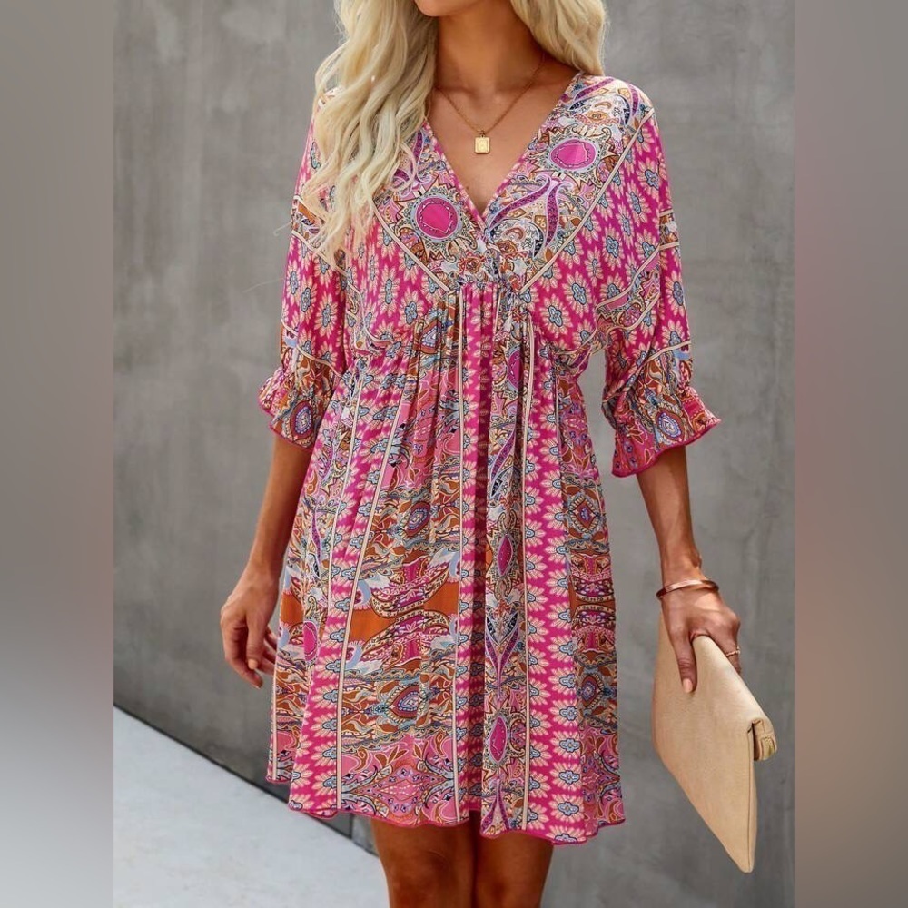 Boho all over  Print Tide back all sizes - Picture 2 of 5